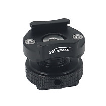 XT-XINTE Aluminum alloy rotatable Wireless microphone elastic clamping cold shoe support base mount Bracket Camera Accessory for DJI Mic 1/2 Moma