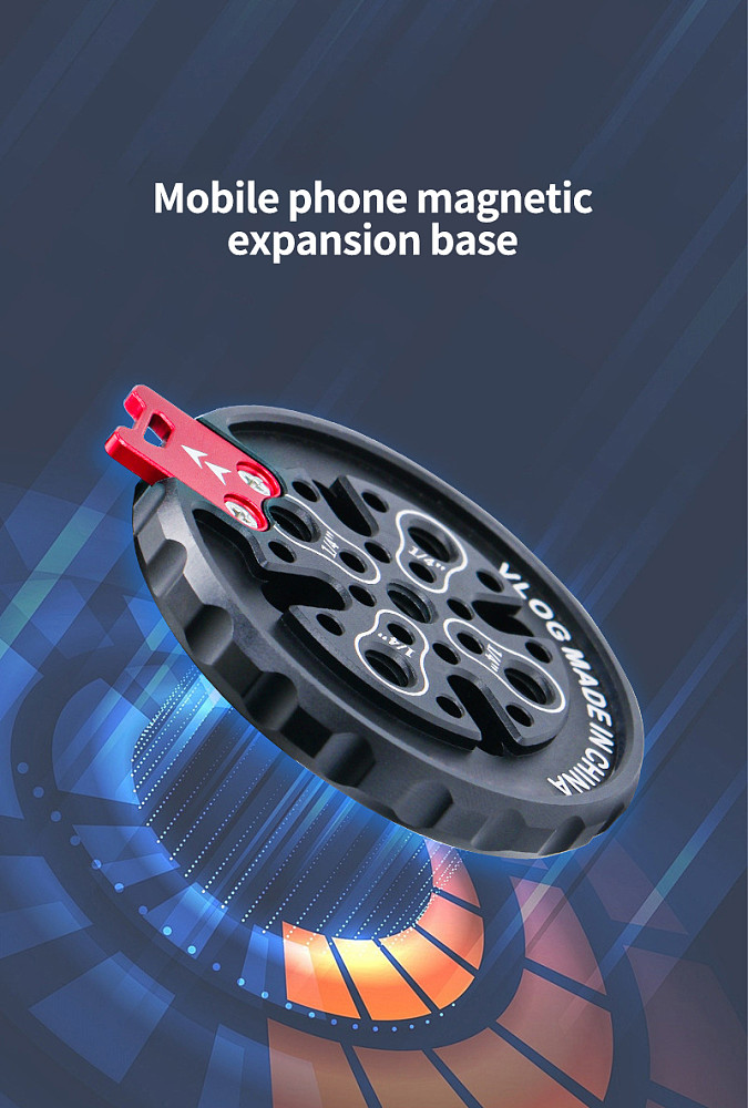 Magnetic Car Mount Mobile Phone Holder Expansion Base Super Strong Suction Bracket without clamp fixation for Smartphone