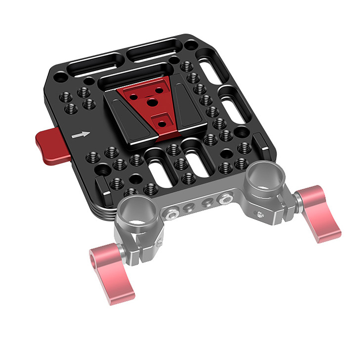 Universal V Port Battery Mount QR Board Quick Release Plate Portable for Tripod DSLR Camera Stabilizer Photography Accessories Battery clip plate