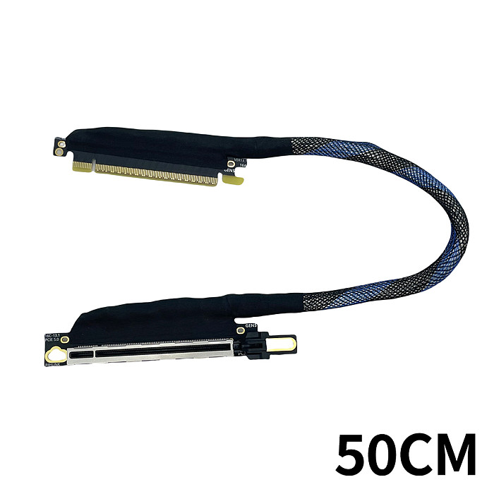 PCIE 5.0 X16 Server graphics card extension cable GEN5.0 Cord for AI Server Silver-plated Wire GPU Lossless 64GB\S