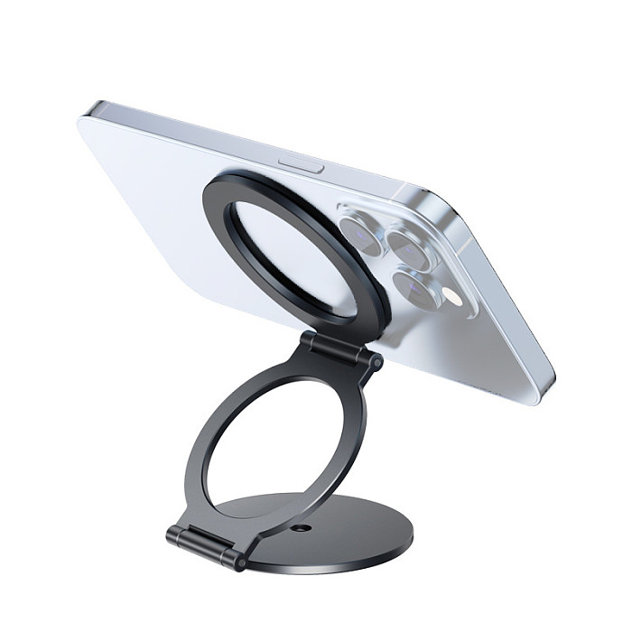 Foldable Double Sided Magnetic Finger Ring Phone Holder for Magsafe Universal Folding Car Holder Smartphone Stand Triple fold