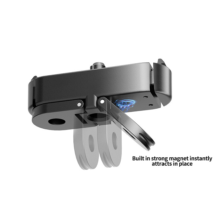 Magnetic Quick Release Base for GoPro Hero13 Metal folding quick release adapter Base