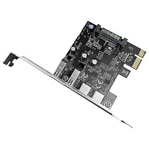 USB 3.2 high-speed expansion card Riser Card PCI-E desktop to 4-port Type-C+A adapter card 5GBPS for PC Computer