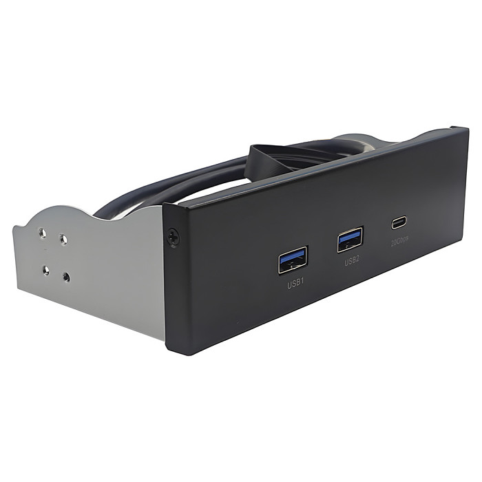 USB Front Panel USB3.2 Gen2 2-port USB+TYPE-C 20Gbps 10G optical drive slot for PC Computer