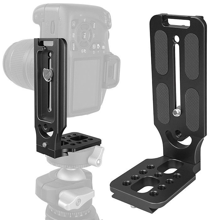 Camera Quick Release L-Shape Plate Aluminum Alloy Universal DSLR Camera Base Holder
