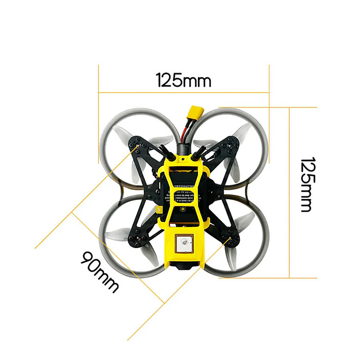 DarwinFPV CineApe20 2CH FPV Crossing Drone for Beginner Compatible with Pavo20 BWhoop FPV Drone
