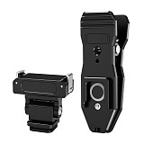 Magnetic suction Quick release cold Shoe to Shoulder strap clip for DJI Action 5pro 4 3 2 Sports camera quick install bracket