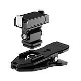Magnetic suction Quick release cold Shoe to Shoulder strap clip for DJI Action 5pro 4 3 2 Sports camera quick install bracket