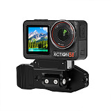 Magnetic suction Quick release cold Shoe to Shoulder strap clip for DJI Action 5pro 4 3 2 Sports camera quick install bracket