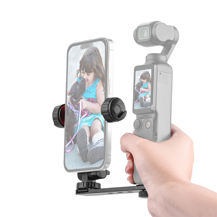 For DJI Pocket 3 One Word Crossbar Bracket Cell Phone Fixed Cold Boot Clip Expansion Adapter Bracket