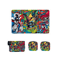 CQT For DJI MIC MINI Wireless Microphone Sticker Anti-Scratch All-Wrap Protective Film (A01/A02-Personalized Graffiti)