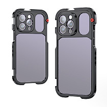 For iPhone 15 Pro Max Case Mobile Phone Protective Case Handle Grip 1.55X Lens Bracket Expansion Frame Camera Protector