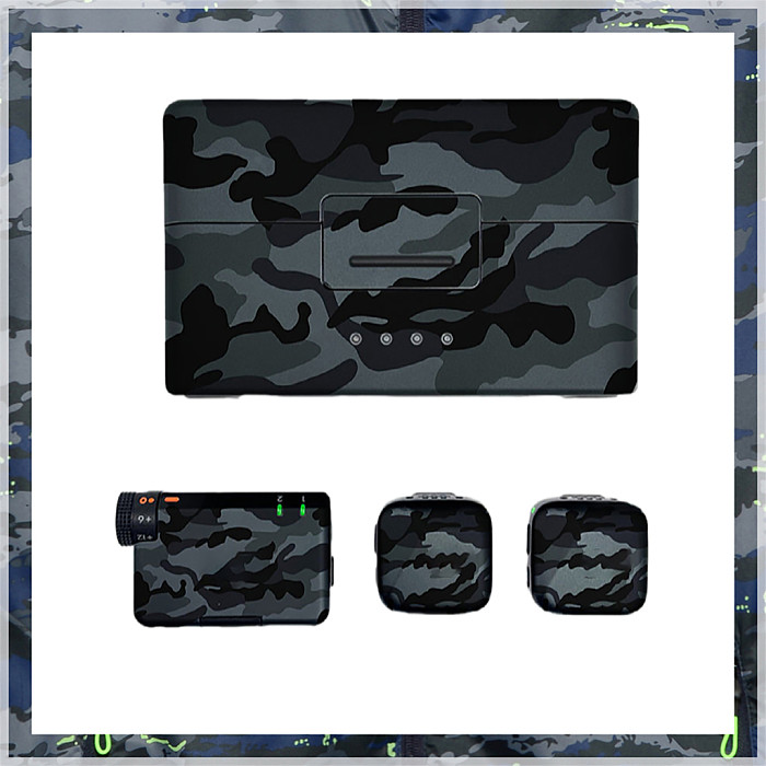 CQT For DJI MIC MINI Wireless Microphone Sticker Anti-Scratch All-Wrap Protective Film (A01/A02-Personalized Graffiti)
