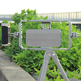 Universal Smartphone Video Rig with Dual Handles Phone Cage Photography Aluminum Case Stabilizer for Video Recording Filmmaking