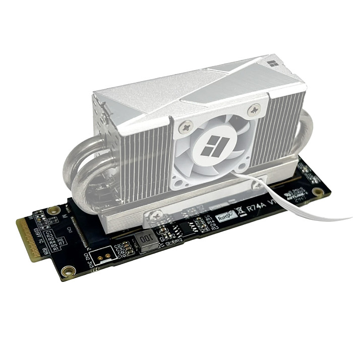 PCIe 5.0 x4 Gen5 128G/bps for NVMe Extension Riser Card M.2 to EDSFF E1.S Adapter for M.2 NGFF Key M (2230)22x80mm NVMe SSD Card