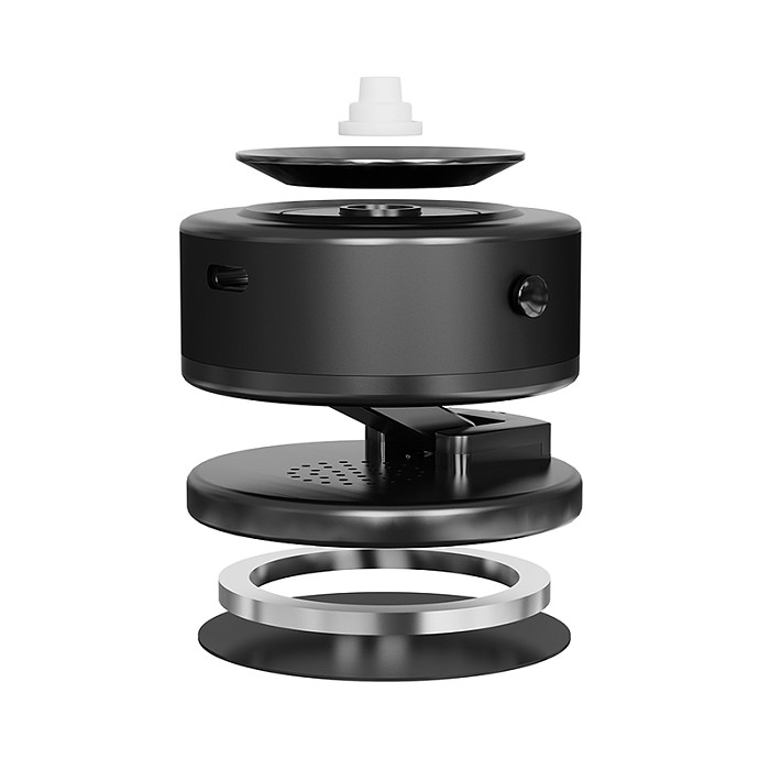 Car Cell Phone Magnetic Suction Bracket Multifunctional Electric Rack Fixed Navigation Special Universal Universal Rack Vacuum Adsorption Black/Silver