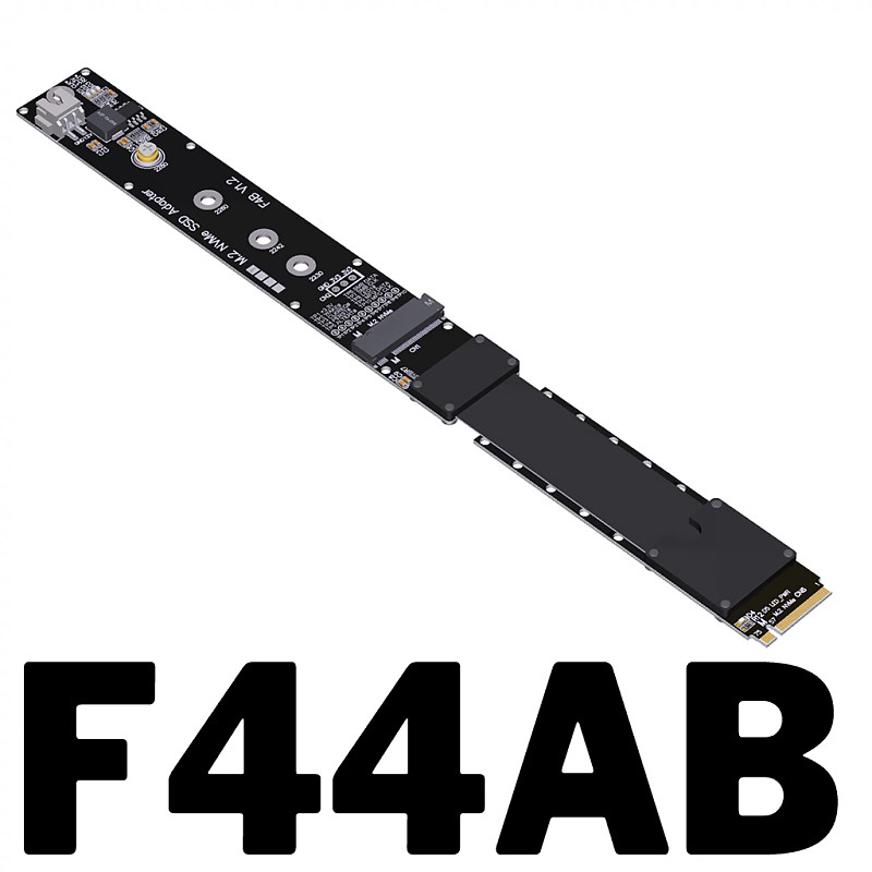 Full Speed Extension Cable For M.2 NVMe SSD FFC MKey PCIe 5.0 GEN5 Solid State Drive Riser Card NVMe M.2 SSD PCI Express 5.0 X4