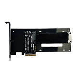 ADT PCIe 5.0 x4 to U.2/U.3/E1.S/E3.S SSD Adapter Card PCI Express Gen5.0 x4 to U.2 SFF-8639/U.3 SFF-TA-1001 Hard Drive Adapter