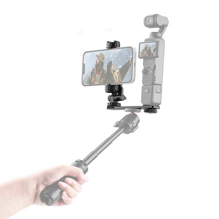 For DJI Pocket 3 One Word Crossbar Bracket Cell Phone Fixed Cold Boot Clip Expansion Adapter Bracket