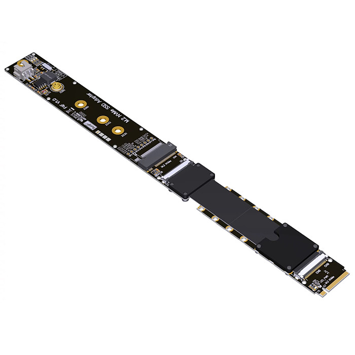 Full Speed Extension Cable For M.2 NVMe SSD FFC MKey PCIe 5.0 GEN5 Solid State Drive Riser Card NVMe M.2 SSD PCI Express 5.0 X4