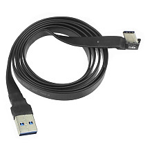 3CM USB 3.0 Type-A Male to USB3.1 Type-C Male Up/Down Angle USB Data Sync Cable Type C Cord Connector Adapter Cable FPC FPV Flat