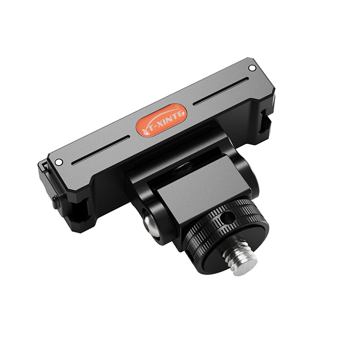 XT-XINTE Magnetic Chargeable Quick Install Cold Shoe Mount Base Tripod Adapter Sports camera quick release Charging bracket for Insta360 GO 3S / 3 GOPRO 1/4 screw hole DSLR rabbit cage