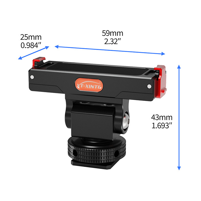 XT-XINTE Magnetic Quick Install Cold Shoe Base Adapter Sports camera quick release bracket For Insta360 GO 3S/3 camera Accessories