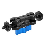 For GoPro13 BGNING Multi-Function Dual Ball Head Hot Shoe 1/4  Tripod Magic Arm Mount Adapter DSLR Camera Accessory for Monitor LED Light