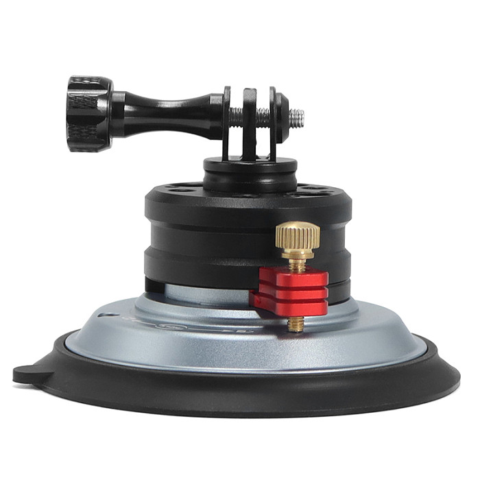 XT-XINTE 4 Inch Aluminum Car vacuum suction cup Camera Mount for DJI OSMO 360 POCKET 3/POCKET4 / action 5pro / Insta360 X4 / GOPRO 13 Sports Camera