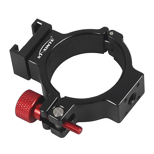 XT-XINTE OM5 OM6 Handheld Gimbal Extension Adapter O Ring Clip with Cold Shoe Mount 1/4 Rosette Gear for DJI OSMO 7/7P Mobile 5 6 Stabilizer