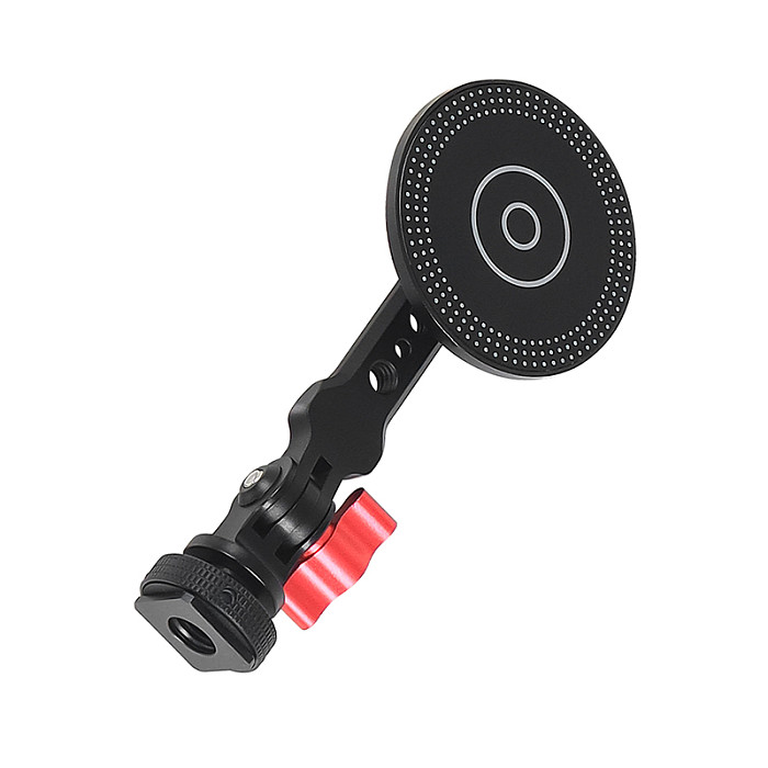 Aluminum cold shoe to magnetic phone holder monitor stand expansion magnetic base Kit for DSLR camera Cellphone Action Camera