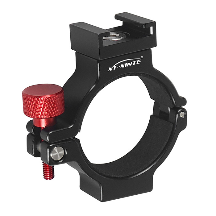 XT-XINTE OM5 OM6 Handheld Gimbal Extension Adapter O Ring Clip with Cold Shoe Mount 1/4 Rosette Gear for DJI OSMO 7/7P Mobile 5 6 Stabilizer