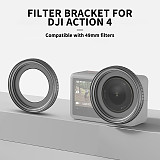 Filter Holder Bracket for DJI ACTION 4 Metal Sports camera Protective Filter Frame Compatible 49mm Filter Camera Accessories