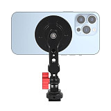 Aluminum cold shoe to magnetic phone holder monitor stand expansion magnetic base Kit for DSLR camera Cellphone Action Camera
