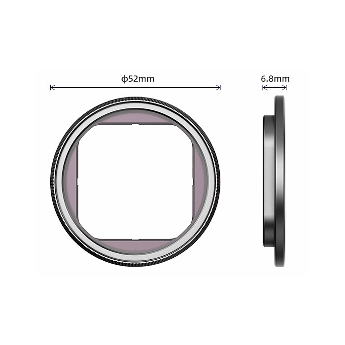 Filter Holder Bracket for insta360 Ace Pro Metal Sports camera Protective Filter Frame Compatible 49mm Filter Camera Accessories