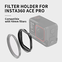 Filter Holder Bracket for insta360 Ace Pro Metal Sports camera Protective Filter Frame Compatible 49mm Filter Camera Accessories