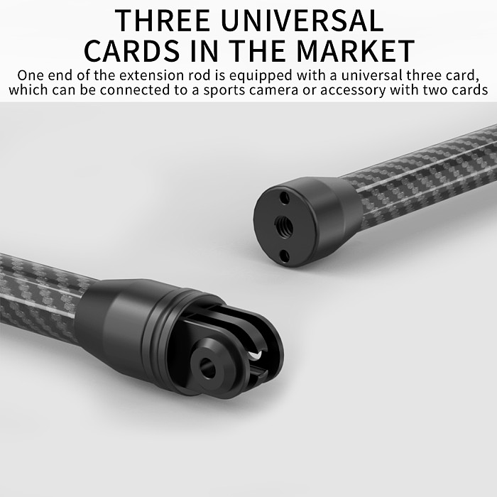 XT-XINTE Carbon fiber Pole extension Rod camera selfie stick for DJI OSMO 360/ACTION5 PRO/Pocket3/GoPro13/Insta360 sports camera Action Camera accessories