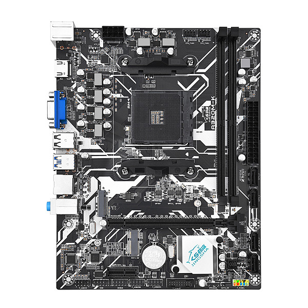 JINGSHA A320M-K Gaming Motherboard AMD AM4 A320 Supports DDR4 Memory 64GB Nvme M.2 USB3.0 STAT3.0 Desktop AM4 CPU Supports WIFI NVME Gigabit Ethernet card