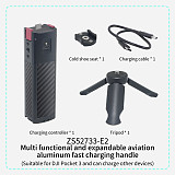 XT-XINTE Aluminum Alloy Expansion charging extension rod 5000mAh Battery power bank for DJI OSMO POCKET 3 POCKET4 Camera quick release accessory Bidirectional fast charging