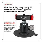 XT-XINTE Aluminum Alloy Magnetic Quick Release Camera Base Adapter Expansion Mount for GoPro Hero13 Quick installation accessories