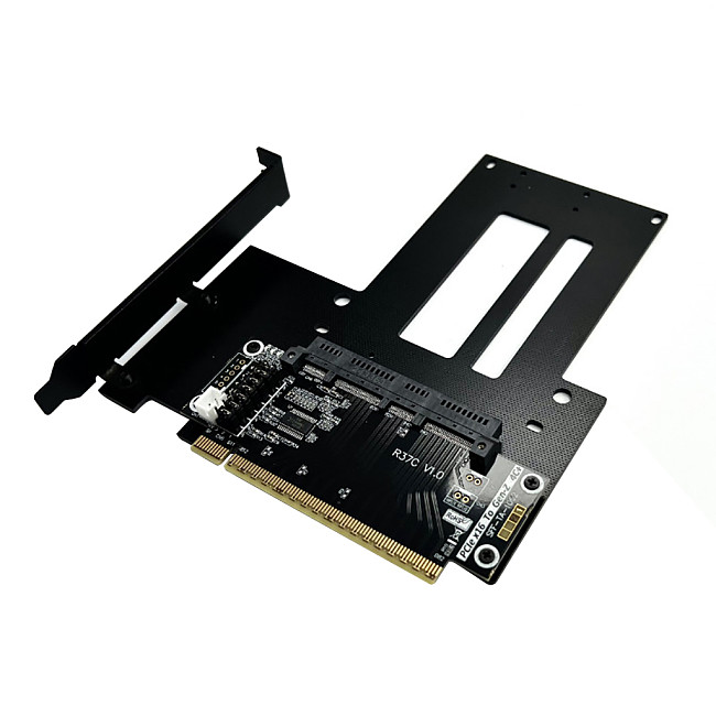 ADT-Link PCIe5.0 x16 to Gen-Z 4C+/SFF-TA-1002 EDSFF Adapter Card EDSFF 4C+ Raised Test and Protection Card Support Gen5 PCI-E 5.0 512Gbps