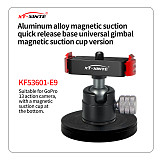 XT-XINTE Aluminum Alloy Magnetic Quick Release Camera Base Adapter Expansion Mount for GoPro Hero13 Quick installation accessories