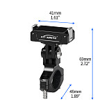 XT-XINTE handlebar Fixed bracket Mount Aluminum alloy Action camera magnetic quick release bike clip18.5~28.5mm for DJI Action 5pro 4 3 2 Sports Camera cycling accessories