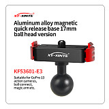XT-XINTE Aluminum Alloy Magnetic Quick Release Camera Base Adapter Expansion Mount for GoPro Hero13 Quick installation accessories