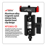 XT-XINTE Aluminum Alloy Magnetic Quick Release Camera Base Adapter Expansion Mount for GoPro Hero13 Quick installation accessories