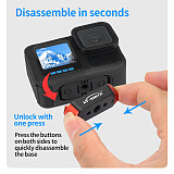 XT-XINTE Aluminum Alloy Magnetic Quick Release Camera Base Adapter Expansion Mount for GoPro Hero13 Quick installation accessories