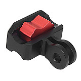 XT-XINTE CNC metal Mini Tripod Adapter 2-slot head to 1/4 Screw Locking Mount for Insta360 DJI Osmo Action GoPro12 11 Action Camera Expansion accessories