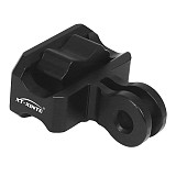 XT-XINTE CNC metal Mini Tripod Adapter 2-slot head to 1/4 Screw Locking Mount for Insta360 DJI Osmo Action GoPro12 11 Action Camera Expansion accessories