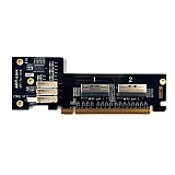 ADT-Link F36B PCIe x16 to Quad x4 Bifurcation Adapter Riser Card PCI-E x16 to x8 x8 Bifurcation