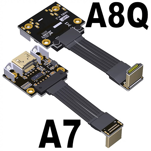 ADT-Link 30cm Male to Female HDMI-Compatible 2.0 2.1 Built-in Video Extension Cable A Type to A Type Adapter Cable Support 2K/240hz 4K/144Hz HA7-HA8Q
